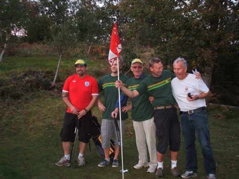 sept 030 Felleskjøpet (fra venstre) Roar Hystad, Jørgen Langhelle, Halvor Grov, Hans Langeland, Steinar Nordhus